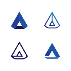 A Letter Logo Template, design font A