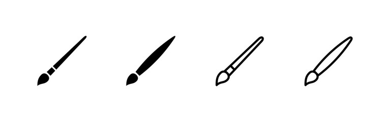 Paint icon vector. paint brush sign and symbol. paint roller icon vector