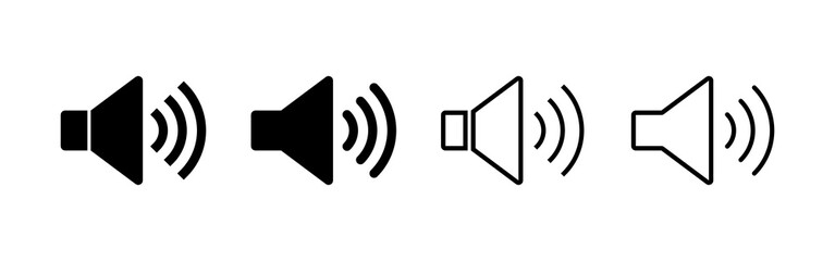 Speaker icon vector. volume sign and symbol. loudspeaker icon. sound symbol