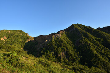 Climbing mountain ridge, Nasu, Tochigi, Japan