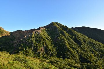 Obraz premium Climbing mountain ridge, Nasu, Tochigi, Japan