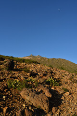 Climbing mountain ridge, Nasu, Tochigi, Japan