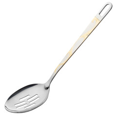 large kitchen spoon for cooking on a white background