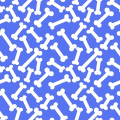 Halloween cartoon seamless bones pattern for kids and dogs and wrapping and clothes print and accessories