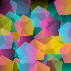 Fototapeta premium Abstract backgrounds geometric glow with pastels color.