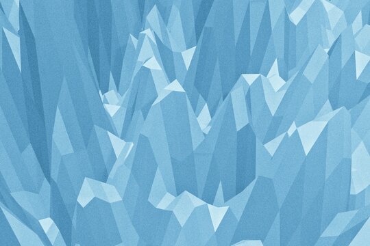 Illustration of abstract ice cliffs or ice glacier-colored blue ice suitable for abstract background.
