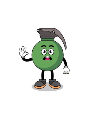 recommend clip art: grenade cartoon illustration doing stop hand
