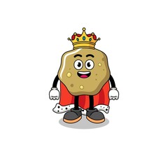 Mascot Illustration of loose stools king