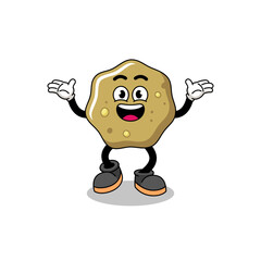 loose stools cartoon searching with happy gesture