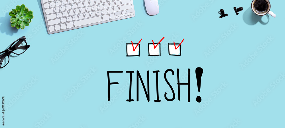 Aufkleber finish with a computer keyboard