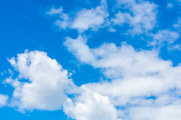 blue sky with beautiful clouds.