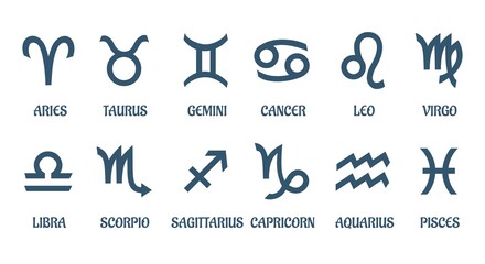 Simple zodiac signs