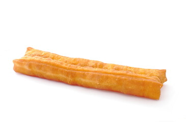 Long deep-fried dough stick isolate, Patongko on white background