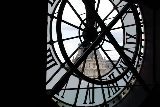 Paris landmark clock