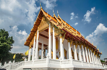 Buddhist Church, Sunthon Thammathan Temple or Kanang Loeng Temple, Bangkok, Thailand