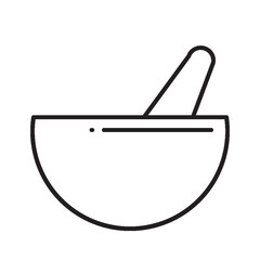 porcelain cup line icon