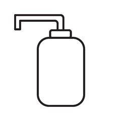 wash bottle line icon