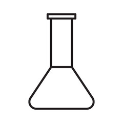 erlenmeyer line icon