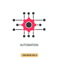 automation icons  symbol vector elements for infographic web