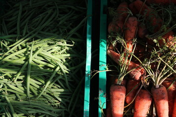 vegetables for sale in a market