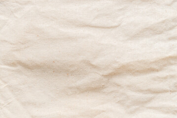 Fototapeta na wymiar Cotton Muslin Fabric Textile Unbleached Background.