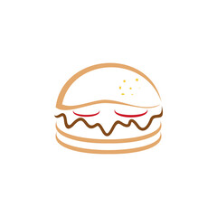 Creative Burger Logo Design Symbol