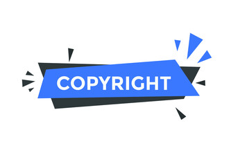 Copyright text symbol. copyright text web template Vector Illustration. 
