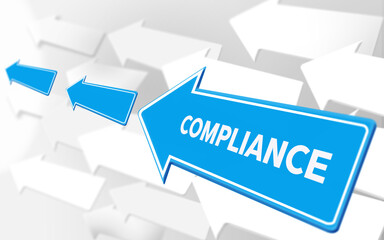 Compliance Text On Highway Exit Sign Against Other Empty Signs