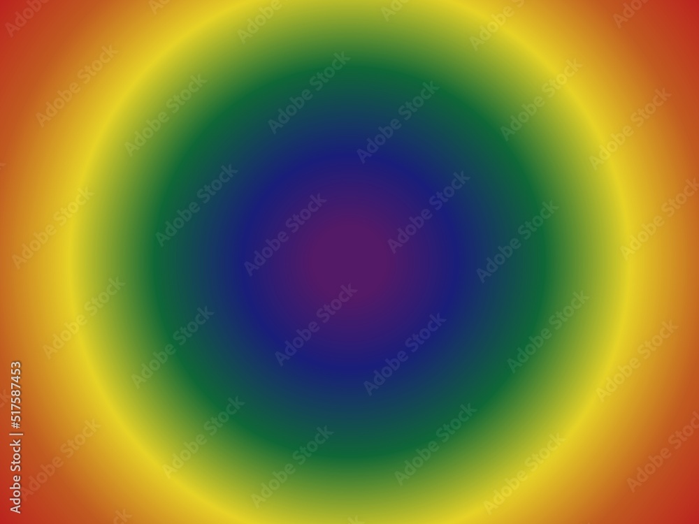Poster gradient rainbow but in circle