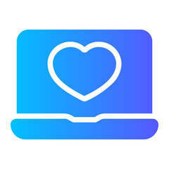 online dating gradient icon
