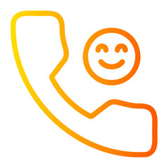telephone call gradient icon