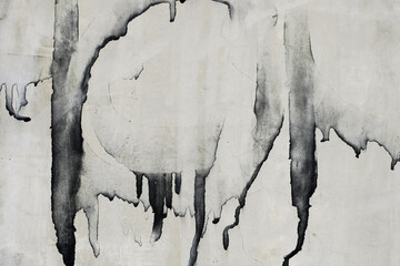 the abstract form on the grunge wall