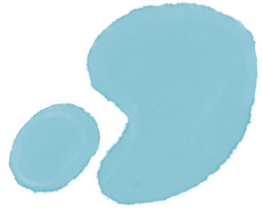Transparent watercolor brush shape pastel element illustration