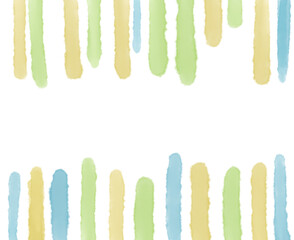 Transparent watercolor brush banner header footer pastel element illustration