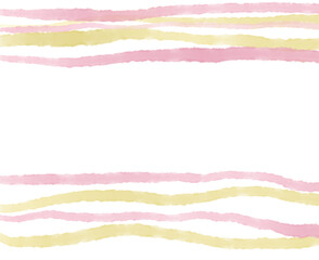 Transparent watercolor brush banner header footer pastel element illustration