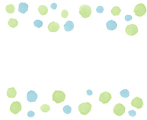 Transparent watercolor brush banner header footer pastel element illustration