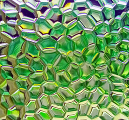 abstract background, glass cells green color