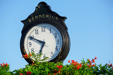 Vintage public clock in Kennewick Washington