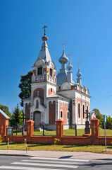 Fototapeta na wymiar Orthodox church of the Protection of the Mother of God in Sławatycze