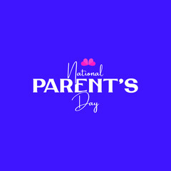 National Parents Day Vector Illustration