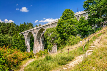Fototapeta premium Historic railway viaducts in Stańczyki