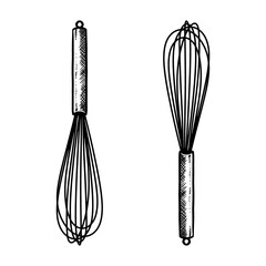 Balloon whisk illustration vector isolated on white background