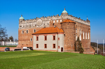 Fototapeta premium Teutonic Knights Castle from XIII/XIV century, Golub-Dobrzyn, Kuyavian-Pomeranian Voivodeship, Poland.