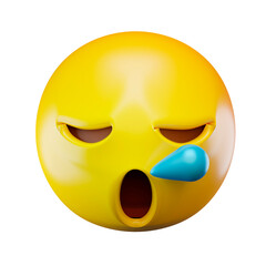 Fototapeta premium 3d illustration cry emoticon