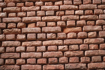 Obraz premium Rustic red vintage brick wall texture background
