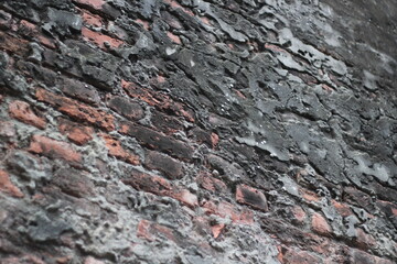 Rustic brick wall surface, Grunge rough brick wall