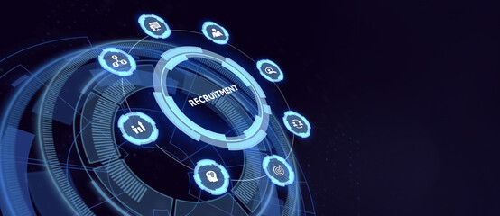 Business, Technology, Internet and network concept. Recruitment career employee interview business HR Human Resources concept.