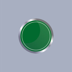 Illustrated blank green signboard template