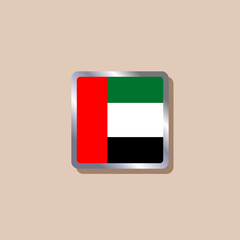 Illustration of Arab Emirates flag Template