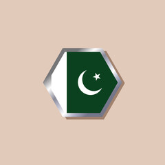 Illustration of Pakistan flag Template